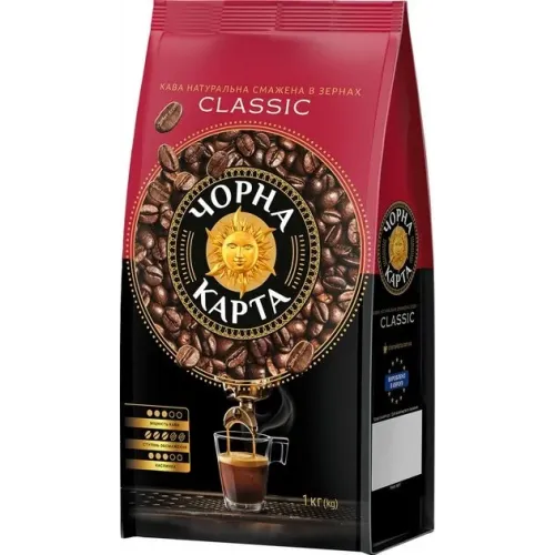Кава в зернах Чорна Карта Classic 1000 г (8720254065458)