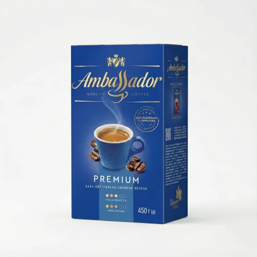 Кава натуральна мелена Ambassador Premium 450 г
