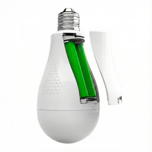 Акумуляторна LED-лампа E27 зі змінними акумуляторами AAA