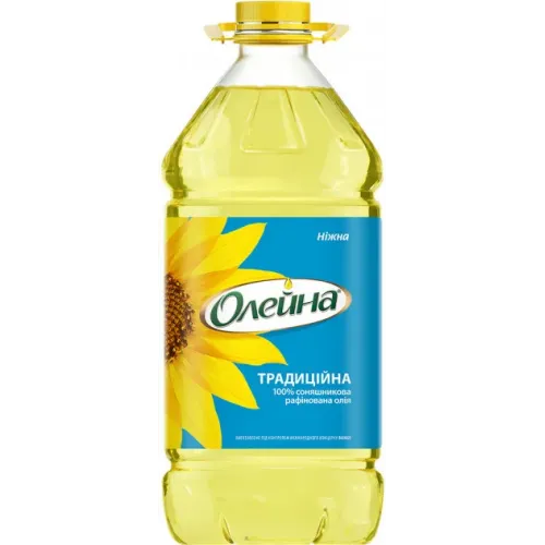 Олія соняшникова Олейна Традиційна рафінована 3 л