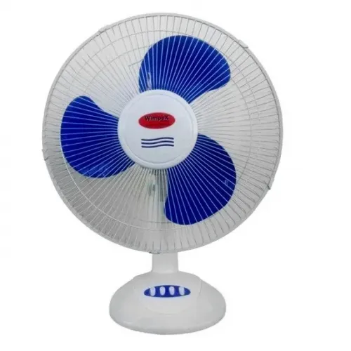 Вентилятор Wimpex WX 1601 настільний з трьома швидкостями та автоповоротом (біло-синій)