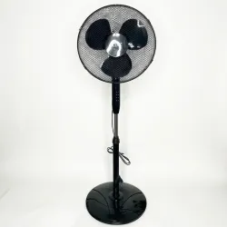 Потужний підлоговий вентилятор KDE UEF-C40A2-2 40 см 45W, Чорний