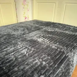 Плед-покривало флісовий евро темно-сірий 200х220 Шарпей Ananasko