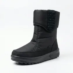 Жіночі зимові дутики з декором (Чорні)