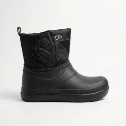 Жіночі зимові чоботи-дутики Dago чорні низ піна (р. 37-41)