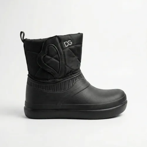 Жіночі зимові чоботи-дутики Dago чорні низ піна (р. 37-41)