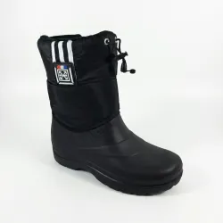 Жіночі зимові сноубутси ЕВА на блискавці з утяжкою (нашивка) чорні р. 37-41