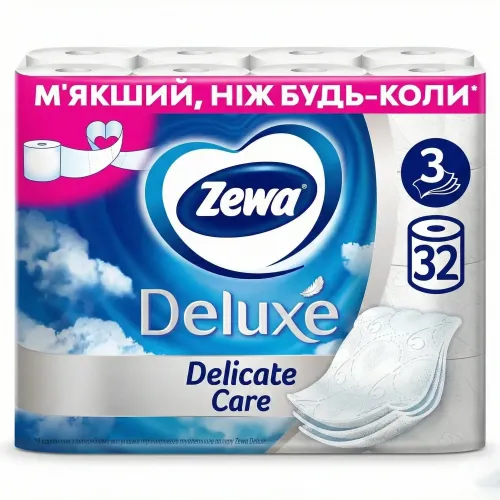 Туалетний папір Zewa Deluxe Delicate Care 3 шари (32 шт)