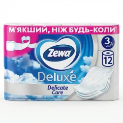 Туалетний папір Zewa Deluxe Delicate Care 3 шари (12 шт)