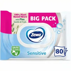 Вологий туалетний папір Zewa Sensitive (80 шт)