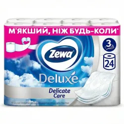 Туалетний папір Zewa Deluxe Delicate Care 3 шари (24 шт)
