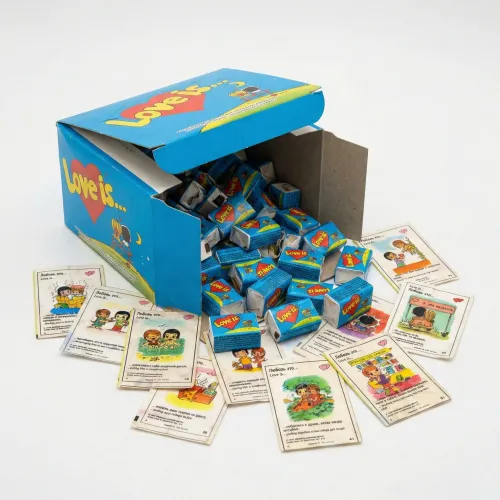 Упаковка жувальної гумки Love is... Полуниця-Банан 100 шт