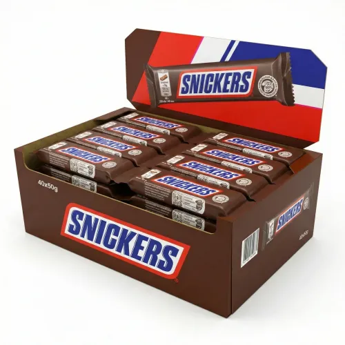 Упаковка шоколадних батончиків Snickers 40 шт х 50 г