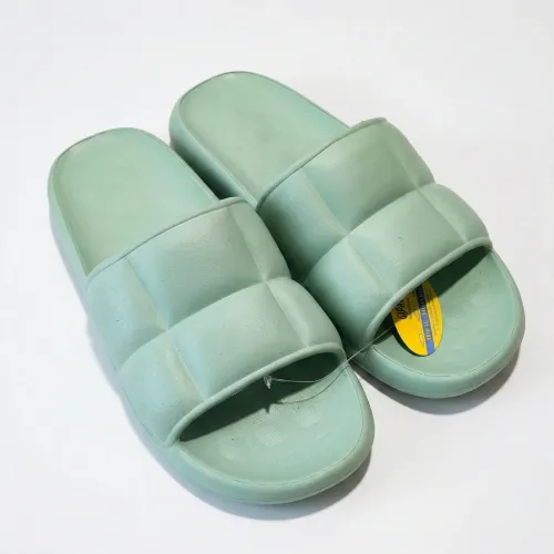 Жіночі шльопанці м'ятні (світло-зелені) дуті (р. 36-41)