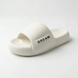 Жіночі шльопанці DREAM білі на товстій підошві (р. 36-41)