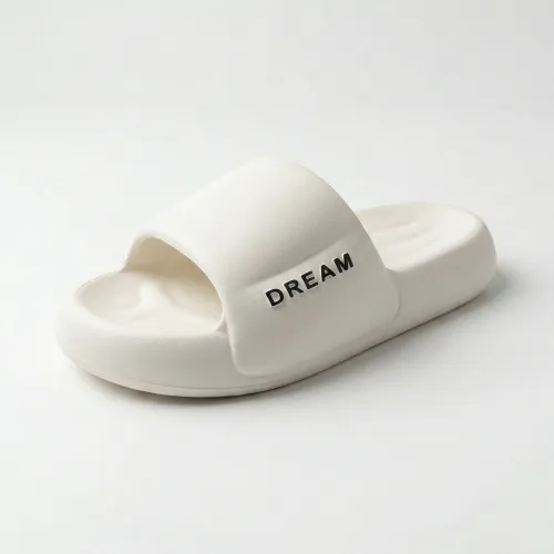 Жіночі шльопанці DREAM білі на товстій підошві (р. 36-41)