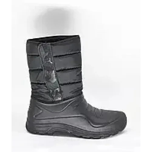 Чоловічі зимові чоботи сноубутси дутики на липучці Olimp чорні пінка ЕВА