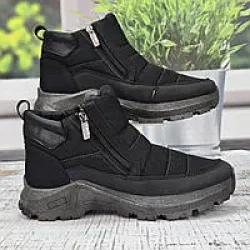 Чоловічі зимові термо черевики Dago Style Explorer чорні плащівка