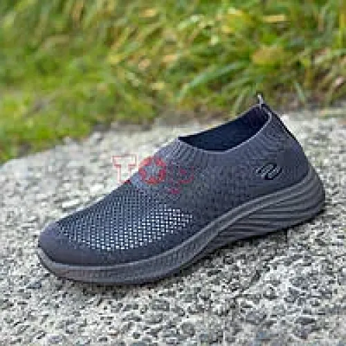 Чоловічі літні мокасини сліпони сітка чорні GIPANIS