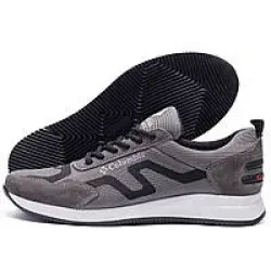 Мужские кроссовки мокасины сетка Dago Style серые летние