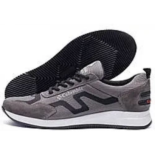 Чоловічі кросівки мокасини сітка Dago Style сірі літні