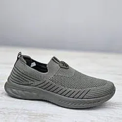 Чоловічі літні мокасини сліпони текстиль сірі Dago Style