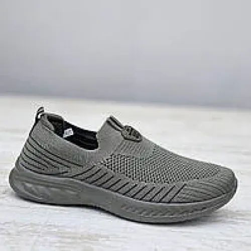 Чоловічі літні мокасини сліпони текстиль сірі Dago Style