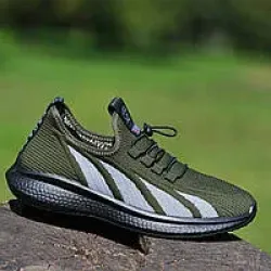 Кросівки Мокасини чоловічі на шнурках хакі