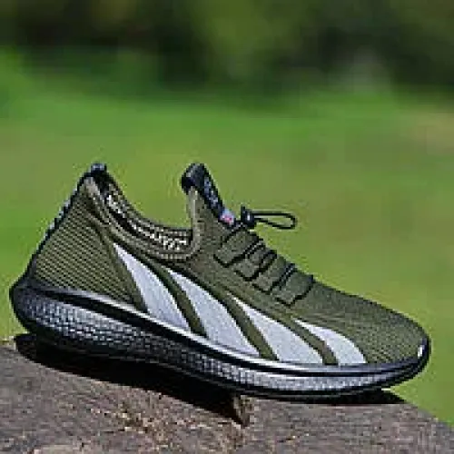 Кросівки Мокасини чоловічі на шнурках хакі