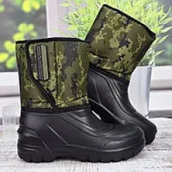 Мужские зимние сапоги ЭВА GPNS Walking хаки с манжетой