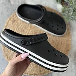 Чоловічі шльопанці чорні з принтом BOSS (р. 41-46)