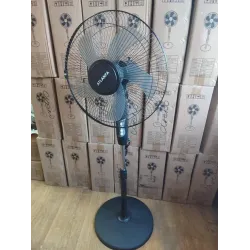 Вентилятор підлоговий поворотний дуйка для квартири на підлогу електрична ATLANFA AT-50 Black 40W 3 швидкості