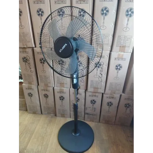 Вентилятор підлоговий поворотний дуйка для квартири на підлогу електрична ATLANFA AT-50 Black 40W 3 швидкості