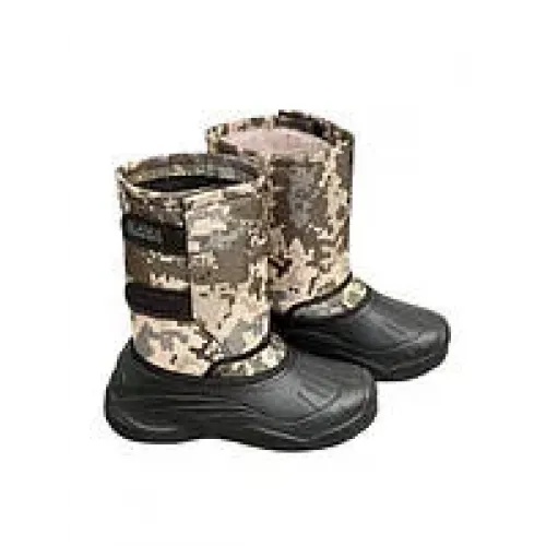 Чоловічі зимові гумові чоботи для риболовлі та полювання ЕВА зелені камуфляж