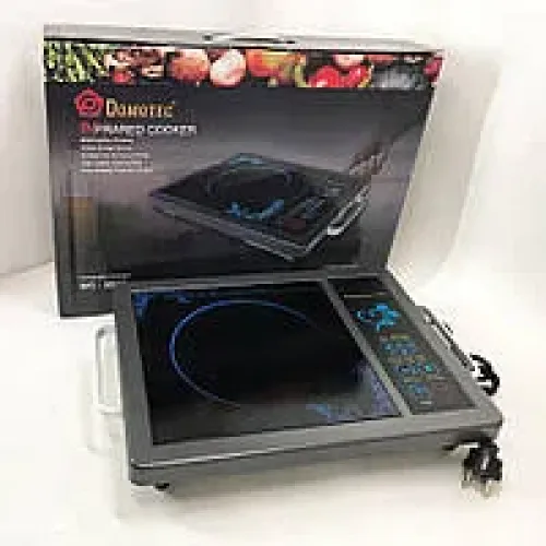 Плита інфрачервона Domotec MS-5842 1кф., 2000Вт. (Чорний)