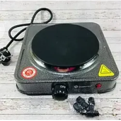 Плита електрична Domotec MS-5821 1кф., 1000Вт. (Сірий)