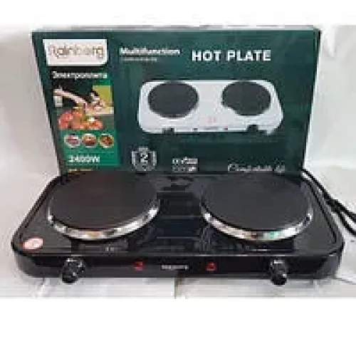 Плита електрична RAINBERG RB-999 2кф диск (2400 Вт)
