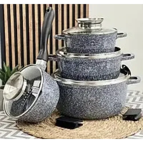 EB-8010 Набір казанів 8 Предметів Литий Алюміній