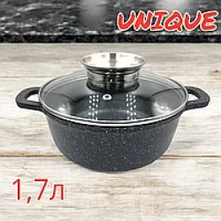 Казан UNIQUE ART: UN-5272 18 см,1.7 л мармур