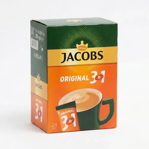 Кавовий напій Jacobs 3в1 Original 24 стіки (упаковка) | Класичний смак, М'яка кава, Хіт продажів