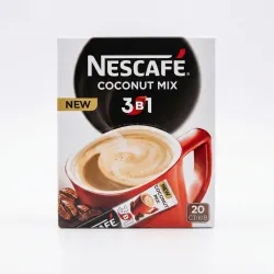 Кофейный напиток Nescafe 3в1 Coconut Mix 20 стиков (упаковка) | Кокосовый вкус, Новинка, Кофе с пенкой