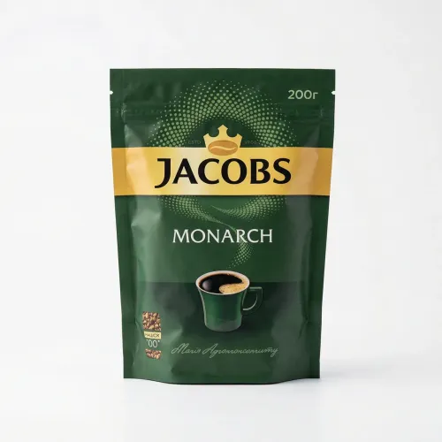 Кава розчинна Jacobs Monarch 200 г | М'яка упаковка, Магія Аромоксамиту, Оригінал