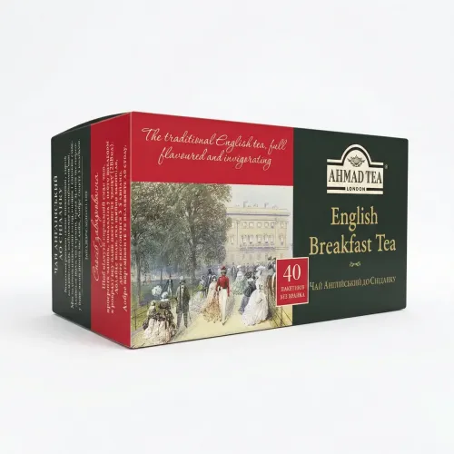 Чай чорний Ahmad English Breakfast 40 пакетиків. Англійський до сніданку (без ярлика)