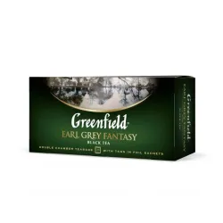 Чай чорний з бергамотом Greenfield Earl Grey Fantasy 25 пак.