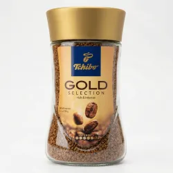 Кава розчинна Tchibo Gold Selection 100 г (скло) | Насичена та інтенсивна, Німецька якість