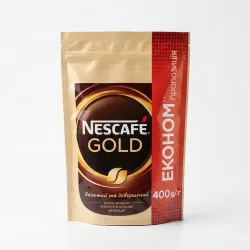 Кофе растворимый Nescafé Gold 400 г | Эконом предложение, Большая мягкая упаковка, Арабика