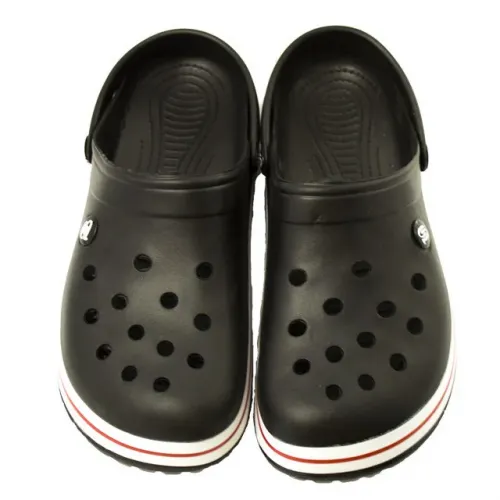 Кроксы мужские черные, сабо с большими дырками, Пена, 