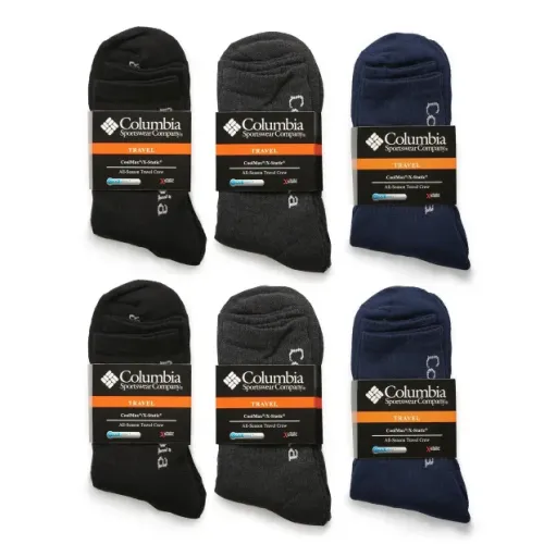 6 пар по 55 гривень теплі чоловічі махрові шкарпетки Коламбія Columbia Travel 42-45 розмір