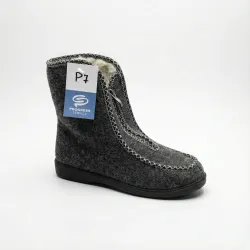 Бурки жіночі зимові повстяні на блискавці. Високі теплі чуні Progress. Розміри 37-41