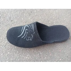 Капці домашні чорні чоловічі капці, махрові 41-45